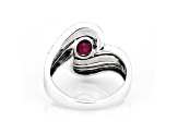 Magenta Rhodolite Rhodium Over Sterling Silver Ring 1.50ctw