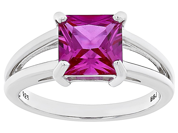 Pink Sapphire Engagement Ring - Oval - 2.23 ctw Pink Sapphire and White  Sapphire Ring - 14k yellow gold