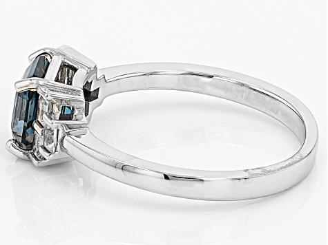 London Blue Topaz Rhodium Over Silver Ring 1.71ctw - CTB448 | JTV.com