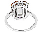 Multicolor Ethiopian Opal Rhodium Over Sterling Silver Ring 1.95ctw