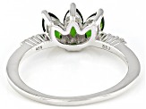 Green Chrome Diopside Sterling Silver Ring 0.72ctw