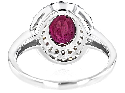 Red Mahaleo® Ruby Rhodium Over Silver Ring