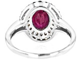 Red Mahaleo® Ruby Rhodium Over Silver Ring