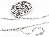 Blue Tanzanite Rhodium Over Sterling Silver Pendant With Chain 7.57ctw