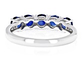 Blue Kyanite Rhodium Over Sterling Silver Ring 1.30ctw
