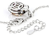 Northern Light Quartz™ Rhodium Over Sterling Silver Pendant With Chain 2.70ctw