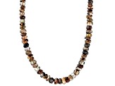 Andalusite Rhodium Over Sterling Silver Bolo Necklace
