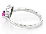 Black Spinel Rhodium Over Sterling Silver Ring 0.39ctw