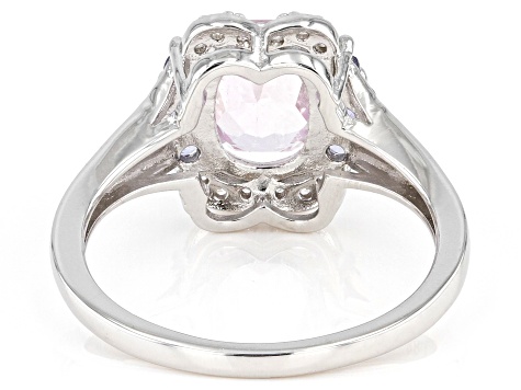 Kunzite Rhodium Over Sterling Silver Ring 1.94ctw - CTB747 | JTV