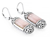 Pink Opal Sterling Silver Earrings