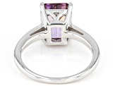 Bi-color Ametrine Rhodium Over Sterling Silver Ring 2.93ct