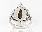 Gray Labradorite Sterling Silver Solitaire Ring