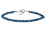 London Blue Topaz Rhodium Over Sterling Silver Twist Bracelet