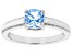 Sky Blue Topaz Rhodium Over Sterling Silver Solitaire Ring 0.95ct