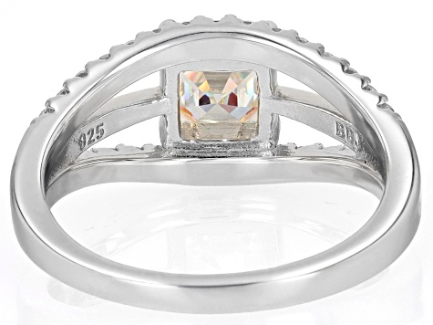 Strontium Titanite Rhodium And 18k Yellow Gold Over Silver Two-Tone Ring 2.06ctw