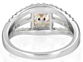 Strontium Titanite Rhodium And 18k Yellow Gold Over Silver Two-Tone Ring 2.06ctw