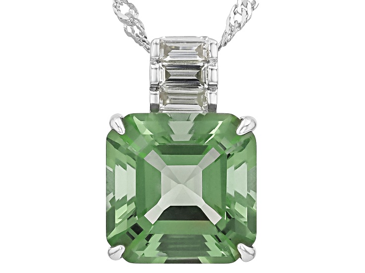 JOKERD＜CRYSTAL＞TRENT(トレント) Color-Change Zandrite® Rhodium Over Sterling Silver Pendant With