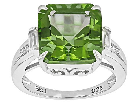 Color-Change Zandrite® Rhodium Over Sterling Silver Ring