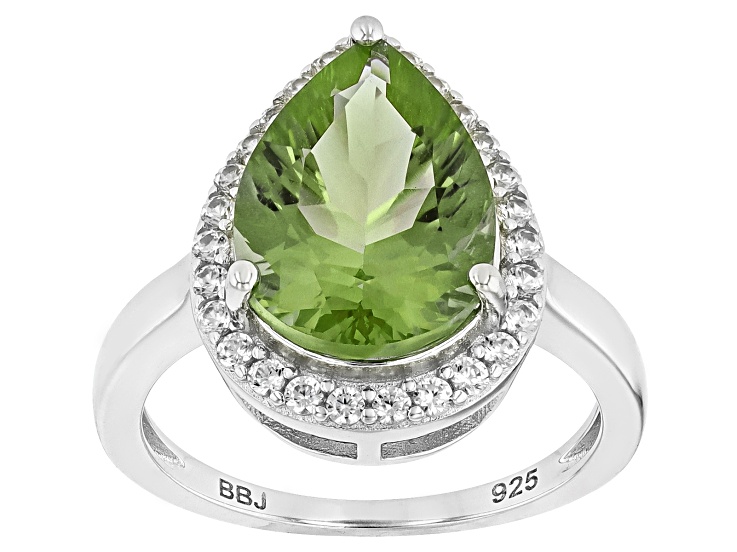 Color-Change Zandrite® Rhodium Over Sterling Silver Ring