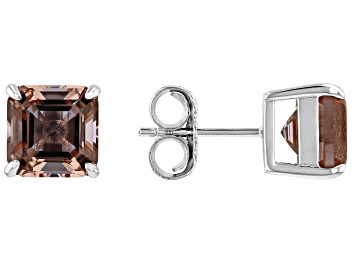 Picture of Color Change Zandrite (R) Rhodium Over Sterling Silver Stud Earrings 3.40ctw