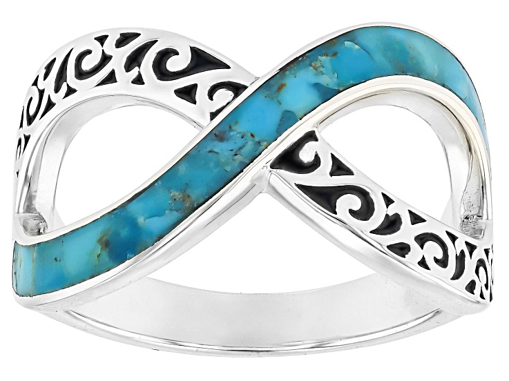 Blue Composite Turquoise Sterling Silver Ring - CTD249 | JTV
