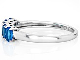 Neon Apatite Rhodium Over Sterling Silver Ring 1.13ctw