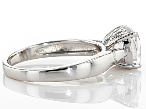 White Cubic Zirconia Rhodium Over Sterling Silver Ring 2.75ctw