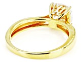 White Cubic Zirconia 18k Yellow Gold Over Silver Ring 2.75ctw