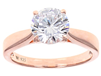 Picture of White Cubic Zirconia 18k Rose Gold Over Sterling Silver Ring 3.46ctw