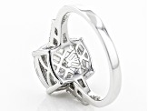 White Cubic Zirconia Scintillant Cut Rhodium Over Sterling Silver Ring 7.00ctw