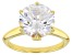 White Cubic Zirconia 18K Yellow Gold Over Sterling Silver Ring 7.99CTW