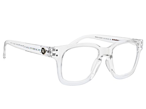 Charles Winston for Bella Luce(R) Clear Frame and Crystals Reading Glasses Strength 2.0