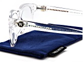 Charles Winston for Bella Luce(R) Clear Frame and Crystals Reading Glasses Strength 2.0