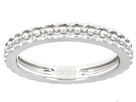 White Cubic Zirconia Rhodium Over Silver Ring and Band Set 10.00ctw