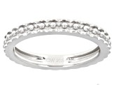 White Cubic Zirconia Rhodium Over Silver Ring and Band Set 10.00ctw