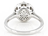 White Cubic Zirconia Rhodium Over Sterling Silver Scintillant Web Cut® Ring 3.47ctw