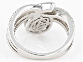 White Cubic Zirconia Rhodium Over Sterling Silver Ring 3.39ctw