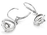 White Cubic Zirconia Rhodium Over Sterling Silver Earrings 2.40ctw