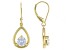 White Cubic Zirconia 18k Yellow Gold Over Sterling Silver Earrings 2.40ctw