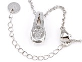 White Cubic Zirconia Rhodium Over Sterling Silver Pendant With Chain 2.43ctw
