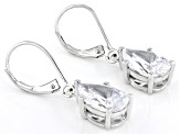 White Cubic Zirconia Rhodium Over Sterling Silver Earrings 9.00ctw