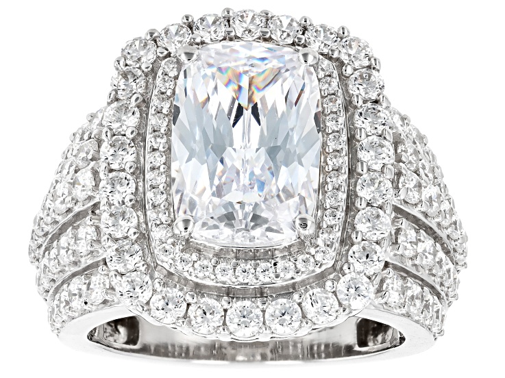 TATIANA☆[SILVER925] Dot Cubic Ring White Cubic Zirconia Rhodium Over Sterling Silver Ring 5.33
