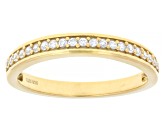 White Cubic Zirconia 18k Yellow Gold Over Sterling Silver Scintillant Cut® Ring Set 6.06ctw