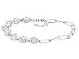 White Cubic Zirconia Rhodium Over Sterling Silver Bracelet 9.60ctw