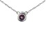 Teal Lab Created Alexandrite Rhodium Over 10k White Gold Childrens Necklace