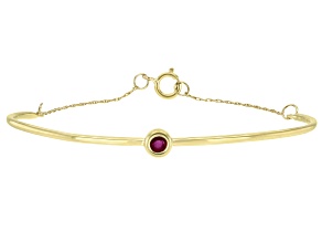 Red Mahaleo® Ruby 10k Yellow Gold Bracelet .11ct
