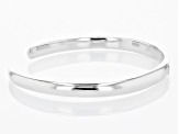 Sky Blue Glacier Topaz Rhodium Over Sterling Silver Childrens Cuff Bracelet 0.11ct