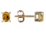 Yellow Citrine 10k Yellow Gold Children's Stud Earrings 0.34ctw