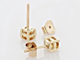 Yellow Citrine 10k Yellow Gold Children's Stud Earrings 0.34ctw