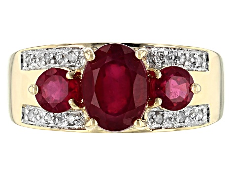 Mahaleo Ruby 10k Yellow Gold Ring 2.14ctw. - DCA101 | JTV.com